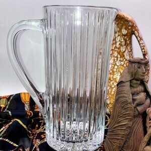 Rare Straight Sides 90's RCR Royal Crystal Rock 44oz Crystal Pitcher Italy